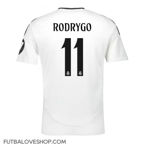 Dres Real Madrid Rodrygo Goes #11 Domáci 2024-25 Krátky Rukáv